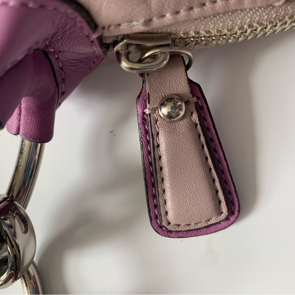 Early 2000s Lavender and Purple Coach Shoulder Bag. - Picture 6 of 10